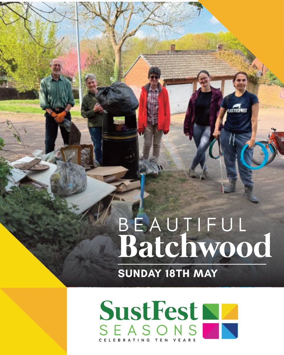Beautifying Batchwood – Litter Pick!

May 18th, 8-9am

Join the Sunday Pickers, a dedicated group of friendly volunteers, who have worked every Sunday since June 2024 to clear Everlasting Lane of rubbish and litter pick in Oyster Fields and Ladies Grove.
 sustainablestalbans.org/event/beautify…