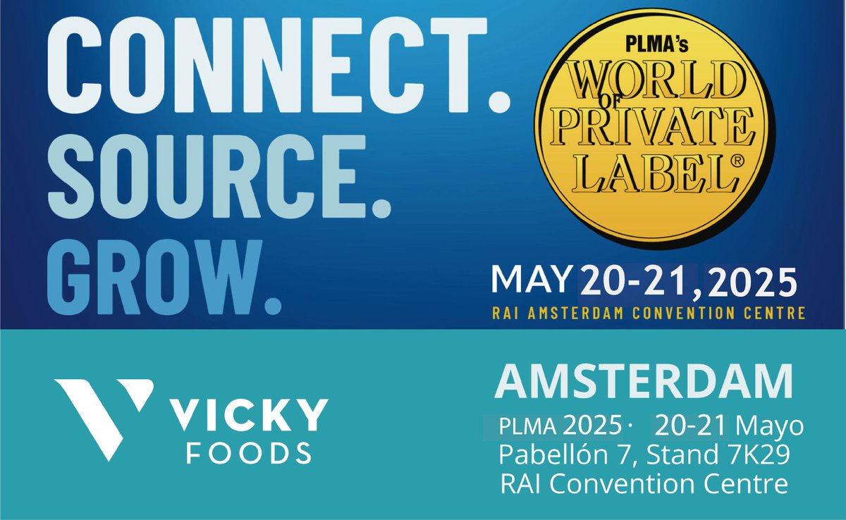 🌍 ¡Nos vemos en Ámsterdam!  Los próximos 20 y 21 de mayo, estaremos en la Feria PLMA.
📍 Pabellón 7, stand 7K29
Es la oportunidad perfecta para conocernos, explorar nuevas oportunidades y descubrir cómo podemos ayudarte. ¡Nos encantaría contar contigo! #PLMA2025 #FelizJueves