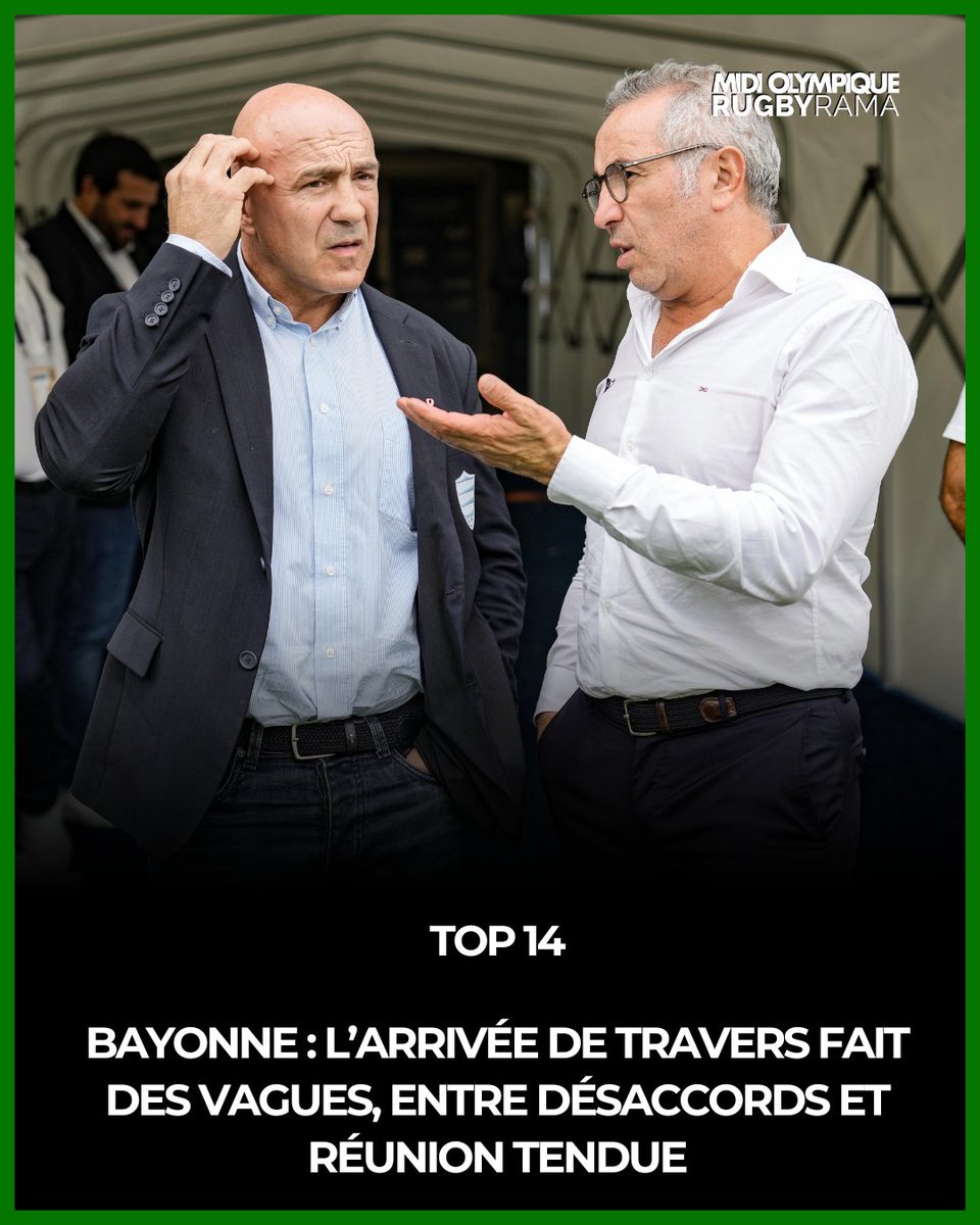 Après une réunion entre les futurs hommes forts du projet bayonnais, Patat a été conforté par le président Tayeb comme l’unique patron du terrain. Et Travers, qui espérait avoir les pleins pouvoirs, commence à se poser des questions…
L'article -&gt; shorturl.at/NHq3D