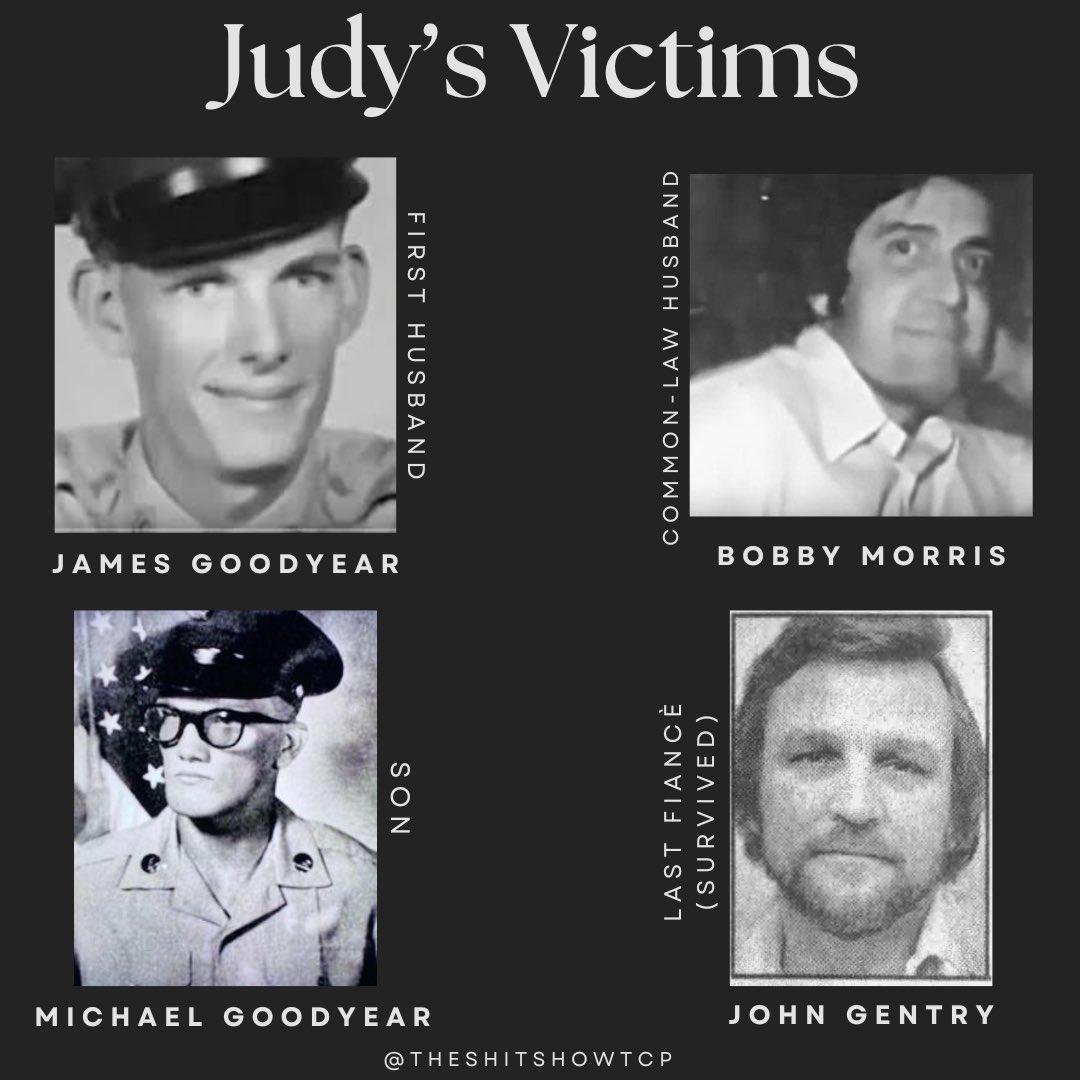 TheShitShowtcp's tweet image. 🔪 Arsenic, insurance fraud, and one very unlucky family…This week, Sarah covers Judy Buenoano, Florida’s OG Black Widow 🕷️

If you somehow survived this dumpster fire of an episode, please rate, review, and share the show.