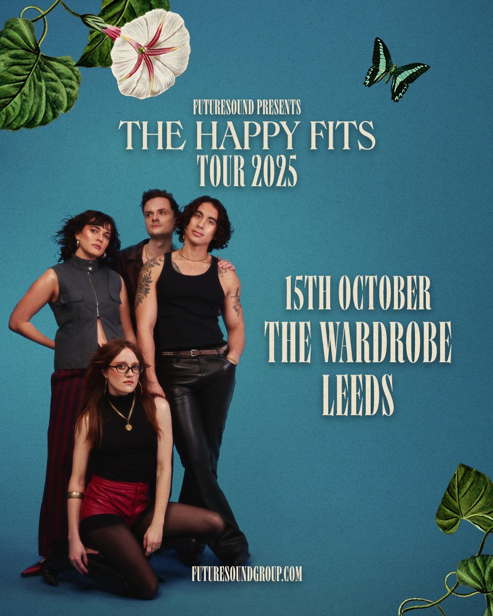 Futuresound (@futuresoundshow) on Twitter photo NEW SHOW // Indie rock darlings <a href="/TheHappyFits/">The Happy Fits</a> have announced a new show at <a href="/wardrobeleeds/">The Wardrobe Leeds</a> on October 15th!
🎟️ Tickets on sale Friday 10am
futuresound.seetickets.com/event/the-happ… NEW SHOW // Indie rock darlings <a href="/TheHappyFits/">The Happy Fits</a> have announced a new show at <a href="/wardrobeleeds/">The Wardrobe Leeds</a> on October 15th!
🎟️ Tickets on sale Friday 10am
futuresound.seetickets.com/event/the-happ…