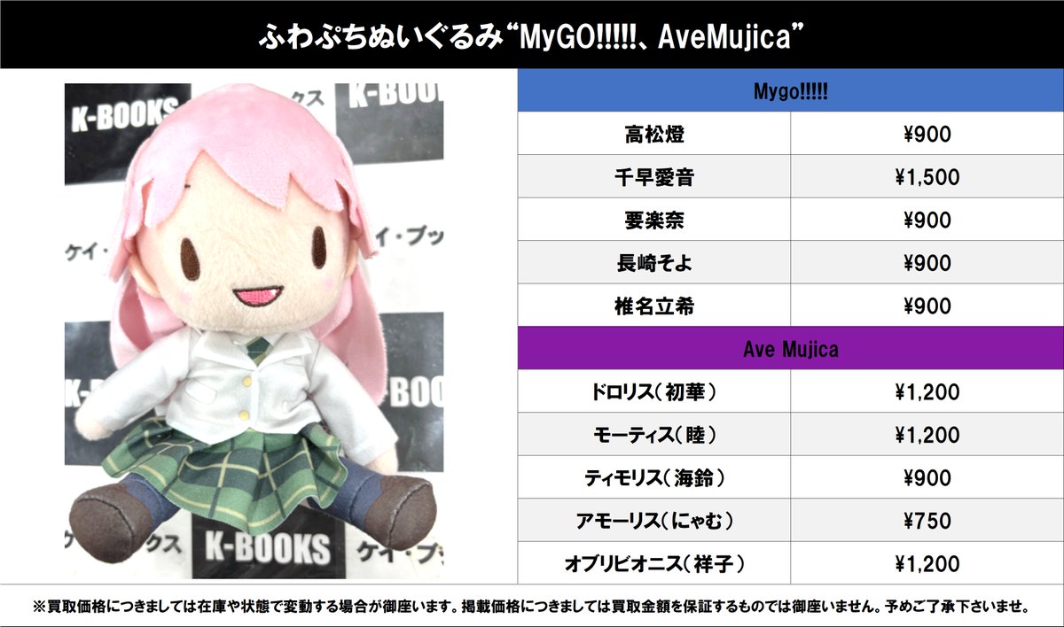 バンドリ ふわぷちぬいぐるみ AveMujica 全種 BanGDream ふわぷち Ave Mujica バンドリ ふわぷちぬいぐるみ