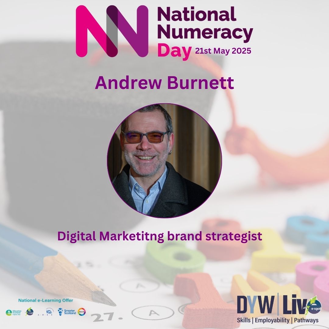 DYWLive (@dywlive) on Twitter photo Hear from inspirational people who work in jobs not typically associated with maths explain how important numeracy skills are to doing their job effectively and why maths matters in the workplace.
🔗e-sgoil.com/dyw-live/event…
<a href="/eSgoil/">e-Sgoil</a> <a href="/EducationScot/">Education Scotland</a> <a href="/edscot_maths/">edscot_maths</a> #NeLO <a href="/Nat_Numeracy/">National Numeracy</a> Hear from inspirational people who work in jobs not typically associated with maths explain how important numeracy skills are to doing their job effectively and why maths matters in the workplace.
🔗e-sgoil.com/dyw-live/event…
<a href="/eSgoil/">e-Sgoil</a> <a href="/EducationScot/">Education Scotland</a> <a href="/edscot_maths/">edscot_maths</a> #NeLO <a href="/Nat_Numeracy/">National Numeracy</a>