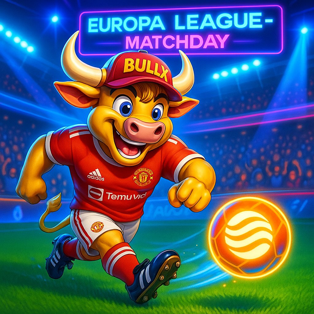 BullxOnSei's tweet photo. GAME ON!
Europa League Matchday, and BULLX just signed with Manchester United… kind of.

While others play for trophies, this bull plays for $SEI dominance.
Dribbling FUD, scoring gains — and aiming straight for crypto glory!

Who you backing today?
#BullxOnSei #CryptoFC #EuropaLeague #SeiNetwork #BullishEnergy #MemeWithPurpose