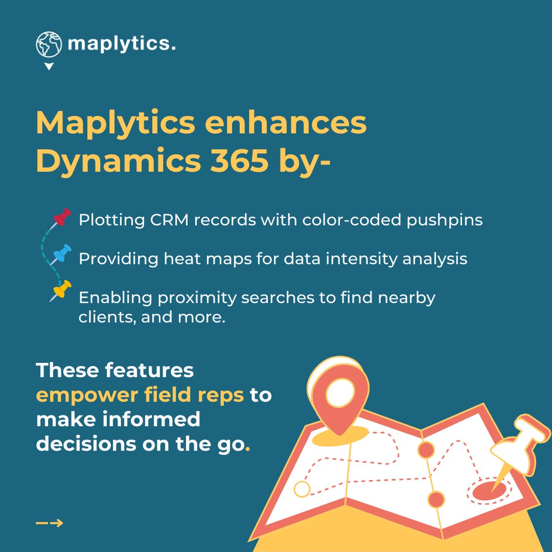 inogic's tweet image. Field teams struggle with routing, visibility &amp;amp; on-the-go decisions?
#Maplytics for #Dynamics365 brings smart maps, real-time tracking &amp;amp; geo-analytics right into your CRM!
Optimize field ops like a pro!
maplytics.com/blog/field-rep…
#Maplytics #CRM #FieldService #PowerPlatform