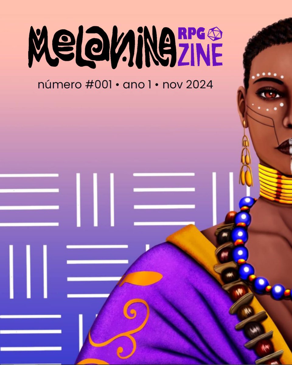 📢 Já conhece a nossa revista? Ela está disponível de forma gratuita!

São mais de 60 páginas de conteúdo sobre RPG e o nosso manifesto. A primeira edição foi lançada em novembro e a segunda virá no final desse mês!

🌐 revistamelaninarpg.itch.io/melanina-rpg-z…