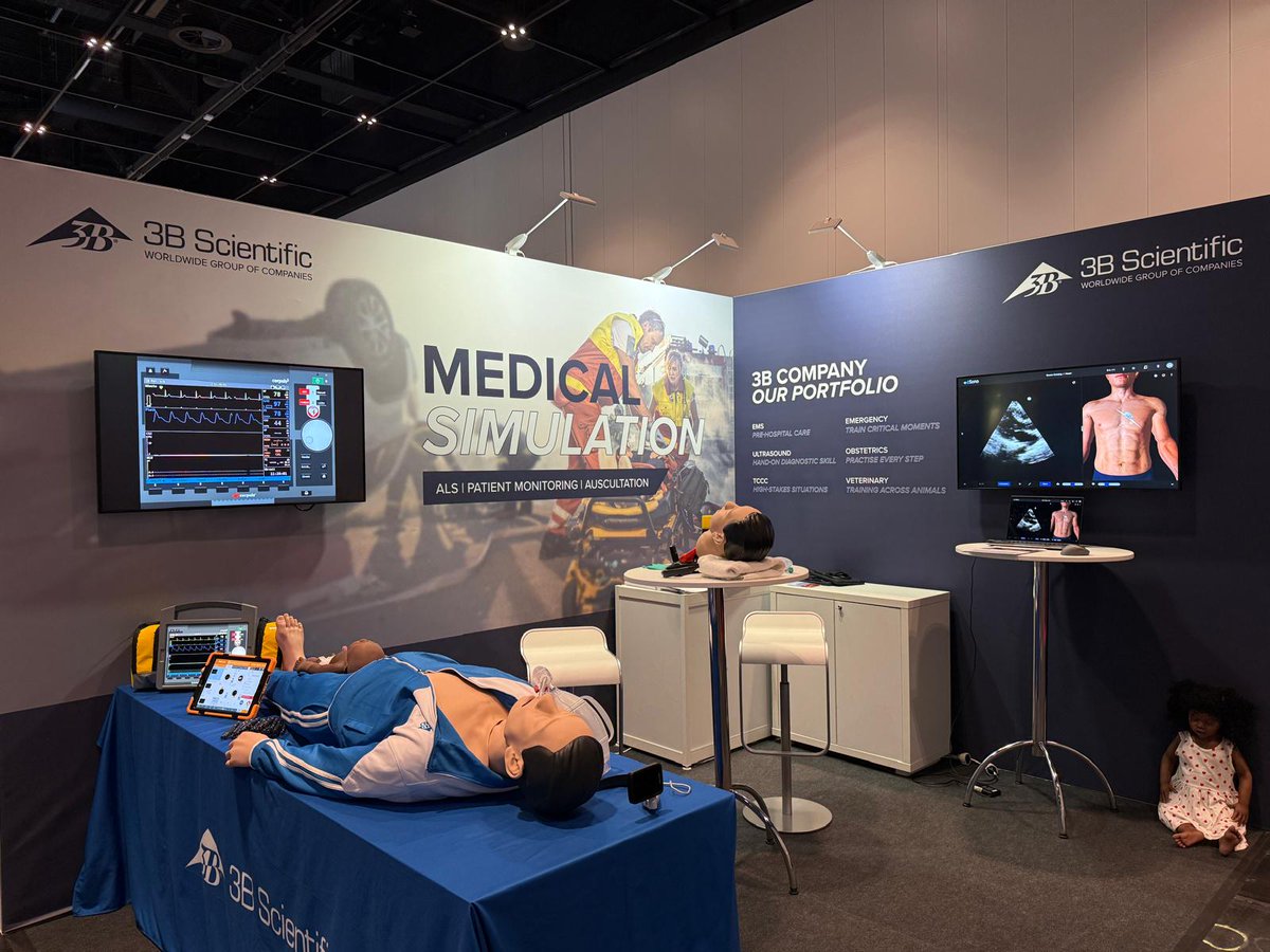 Discover Emergency Medicine Training Tools at DGINA 2025!
Join us from May 8–10 in Cologne at Stand 2 and experience hands-on sessions.

#DGINA2025 #3BScientific #MedicalSimulation #EmergencyMedicine #eSono #iSimulate #Wallcur #AirwayTraining #REALITi360