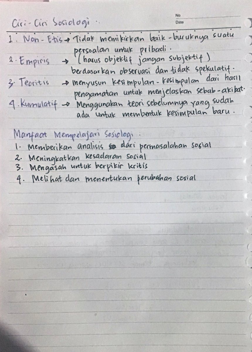 angelstudygap's tweet photo. 🖇️ Catatan TKA Sosiologi 🖇️

— Pengantar Sosiologi 

#studytwt #ambisverse #utulugm #catatanangel https://t.co/aoOW9ukdJ7