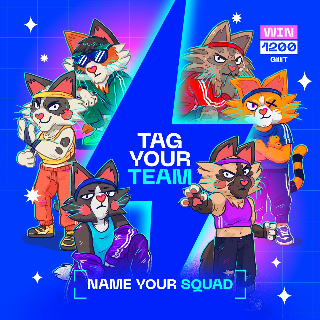 ⚡️ NAME YOUR SQUAD – WIN 1,200 GMT ⚡️

We’re looking for the most creative, most unhinged, and most energy-fueled team name.

👉 1,200 GMT goes to the squad that stands out. 👈

How to enter:
1️⃣ Follow <a href="/mooarofficial/">MOOAR</a>
2️⃣ Like and retweet this post
3️⃣ Tag your 6-member dream team