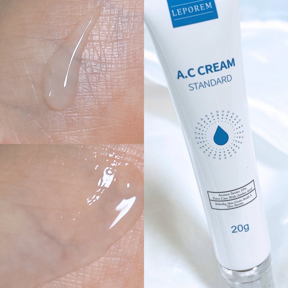 大好きなアゼライン酸ー🥹
皮脂ケアしたいから鼻中心に塗ってて肌荒れが気になったときに頬とかにも塗ってる！
透明なジェルで使いやすくて伸びが良いし肌なじみも◎
アゼライン酸はほんと皮脂抑えてくれる感じがするからお気に入り🫶
 #PR #leporem #ルポレム #アゼライン酸
＃アゼライン酸クリーム