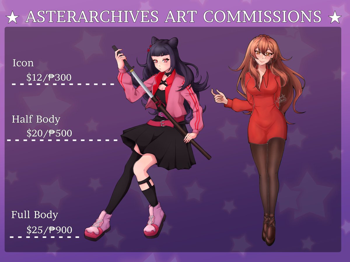 Aster 💜✨ | comms open | tweet media