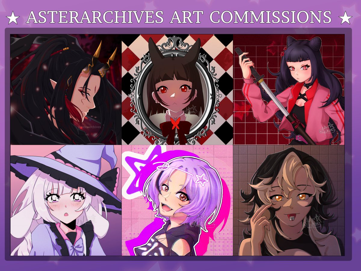Aster 💜✨ | comms open | tweet media