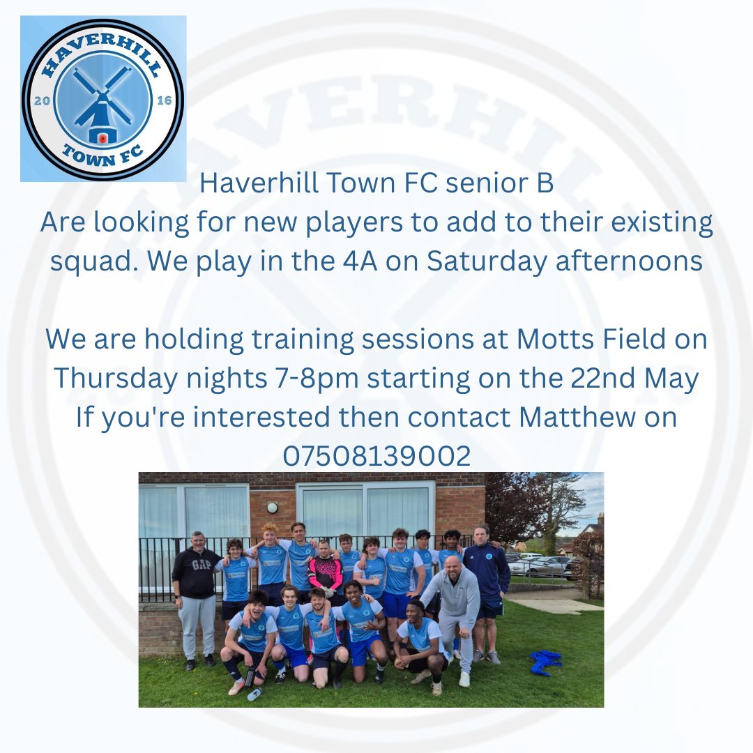 <a href="/CambsFA/">Cambridgeshire FA</a> <a href="/SuffolkFA/">Suffolk Football Association</a> <a href="/CambsLeague/">Cambs County League</a> we are looking to add to our squad for this coming season if interested send us a DM
