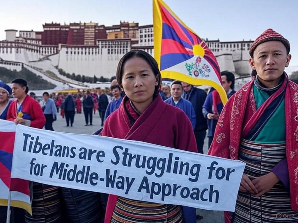 TibetPeople's tweet image. His Holiness the #DalaiLama’s #MiddleWayApproach offers the only path to a win-win solution for both #China &amp;amp; #Tibet.

The #CCP’s reliance on force leads nowhere. It’s time to choose dialogue—before it’s too late.

#FreeTibet #XiJinping #MWA #Rangzen #TYC #SFT #Xizang via @grok