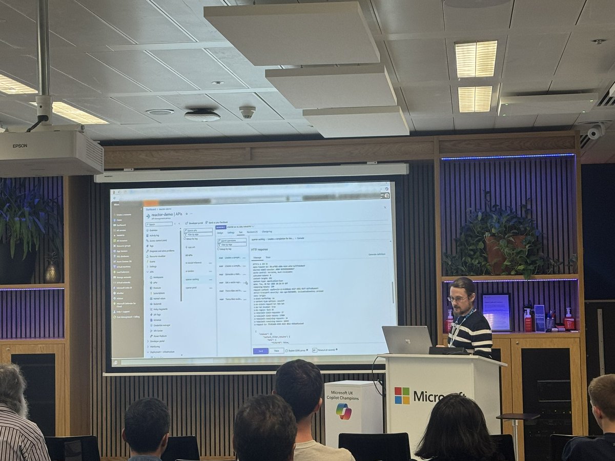Nicholas Chang (@nick_cloudops) on Twitter photo <a href="/chris_noring/">Christoffer Noring</a> showing us how to Manage AI Costs for AI API Endpoints for #GlobalAzureLondon
#Microsoft #Cloud <a href="/AzureCommUG/">Microsoft Azure Community User Group</a> #AzureAPIManagment #Cloud <a href="/GlobalAzure/">GlobalAzure</a> #AICosts #Azure #AI <a href="/chris_noring/">Christoffer Noring</a> showing us how to Manage AI Costs for AI API Endpoints for #GlobalAzureLondon
#Microsoft #Cloud <a href="/AzureCommUG/">Microsoft Azure Community User Group</a> #AzureAPIManagment #Cloud <a href="/GlobalAzure/">GlobalAzure</a> #AICosts #Azure #AI