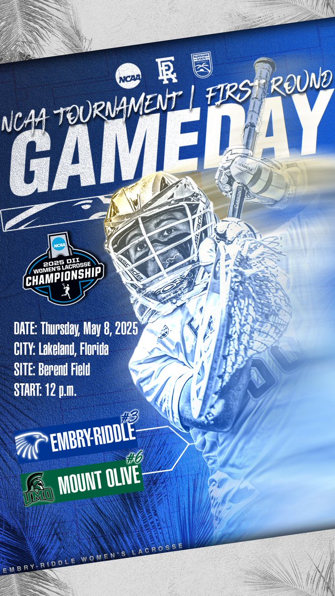 Locked In 🔒
🆚 #6 seed Mount Olive
📍Lakeland, Fla.
⏰ 12 p.m.
📈statbroadcast.com/events/statbro…
📺sunshinestateconference.tv/erauathletics/