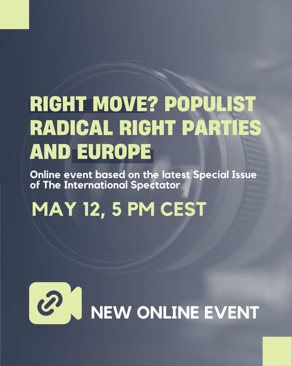 The International Spectator (@intl_spectator) on Twitter photo 🌐 Join us @ the launch online event of the new Special Issue of The International Spectator
👥Guest Editors Matilde Rosina, <a href="/Griffini_mari/">Marianna Griffini</a>, <a href="/leilasimona/">Leila Talani</a>, in dialogue with Leo Goretti, <a href="/dhuber81/">Daniela Verena Huber</a>, and <a href="/Dr_G_Abbondanza/">Gabriele Abbondanza</a>
🔗shorturl.at/D7xeR 🌐 Join us @ the launch online event of the new Special Issue of The International Spectator
👥Guest Editors Matilde Rosina, <a href="/Griffini_mari/">Marianna Griffini</a>, <a href="/leilasimona/">Leila Talani</a>, in dialogue with Leo Goretti, <a href="/dhuber81/">Daniela Verena Huber</a>, and <a href="/Dr_G_Abbondanza/">Gabriele Abbondanza</a>
🔗shorturl.at/D7xeR