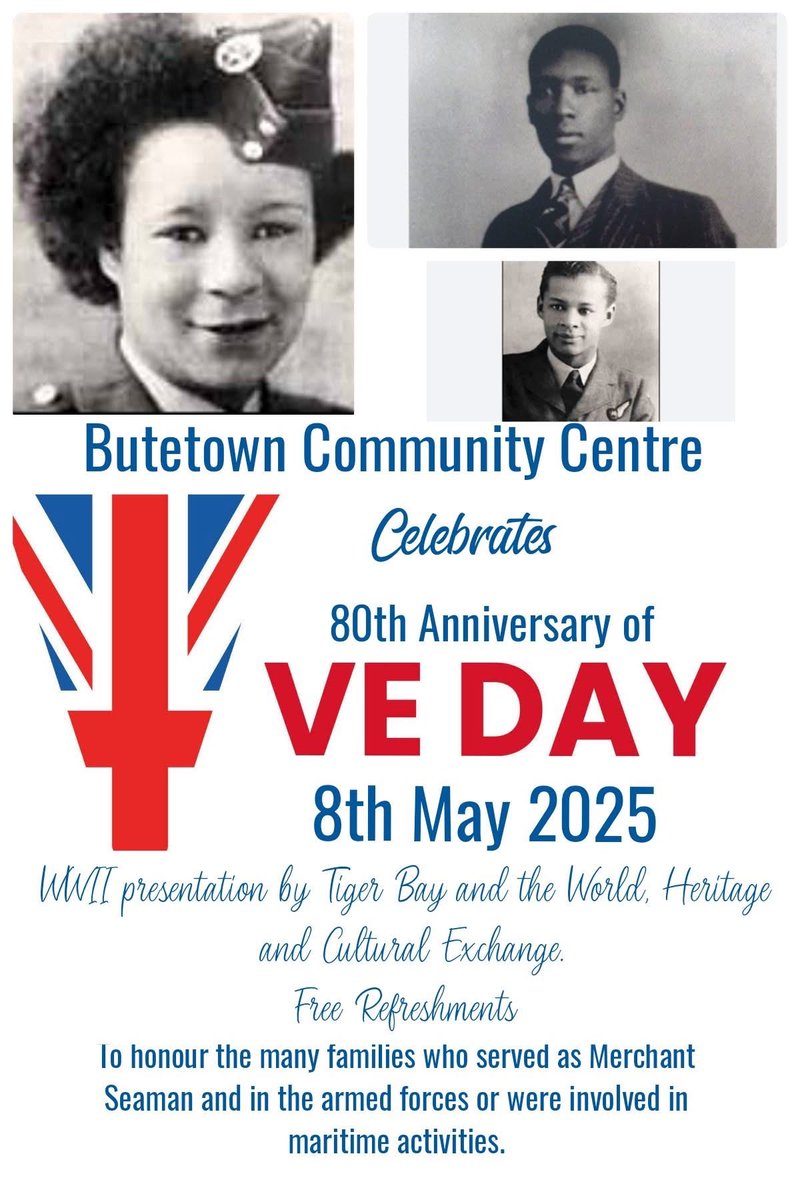 Sarah.B (@sarah_osbx) on Twitter photo Today from 2pm <a href="/TigerBayWorld/">TigerBay & the World</a> in partnership with <a href="/ButetownCentre/">Butetown Community Centre</a> celebrate VE Day 🏴❤️ Today from 2pm <a href="/TigerBayWorld/">TigerBay & the World</a> in partnership with <a href="/ButetownCentre/">Butetown Community Centre</a> celebrate VE Day 🏴❤️