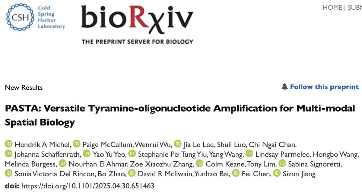 Hendrik A. Michel (@hendrikamichel) on Twitter photo (1/10) How can we enhance the signal for high-plex spatial biology assays and seamlessly integrate multiple assay modes into a single assay? That's what I'm addressing in my most recent preprint with <a href="/SizunJ/">Sizun Jiang</a>, now on bioRxiv. biorxiv.org/content/10.110… (1/10) How can we enhance the signal for high-plex spatial biology assays and seamlessly integrate multiple assay modes into a single assay? That's what I'm addressing in my most recent preprint with <a href="/SizunJ/">Sizun Jiang</a>, now on bioRxiv. biorxiv.org/content/10.110…