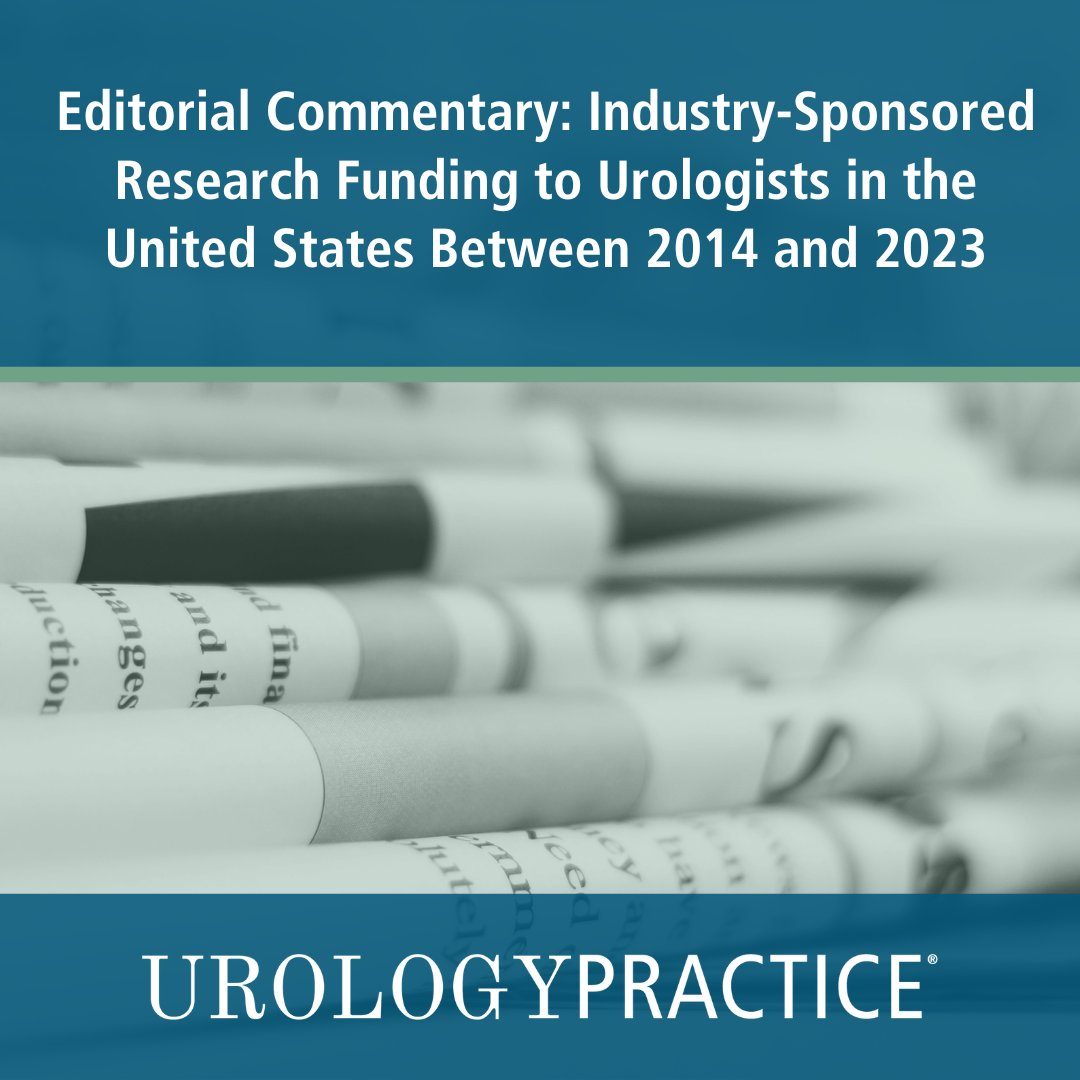 Editorial Commentary: Industry-Sponsored Research Funding to Urologists in the United States Between 2014 and 2023

read the full article here! 👉 bit.ly/3Gd7CwU
#AUA #Urology #AUAmembers