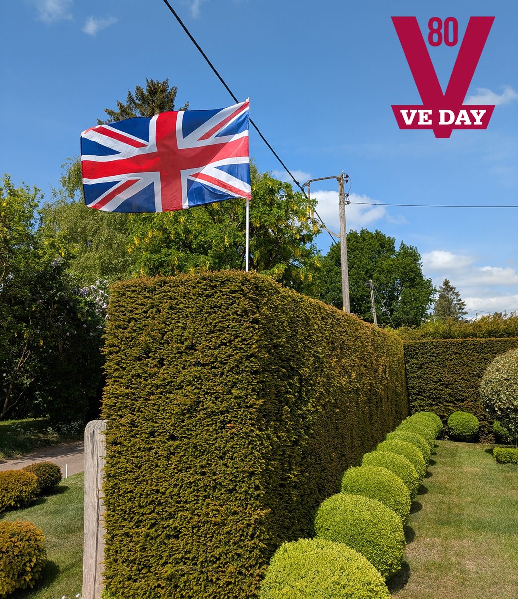 #VEDay80 
Badgers Mount, Sevenoaks, Kent.