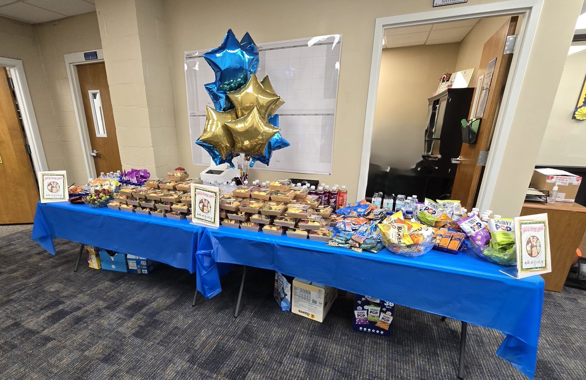 Our staff has been enjoying an amazing Teacher Appreciation Week! Yesterday everyone was treated to a charcuterie box and snack bar. #Smallwoodstrong #TeacherAppreciationWeek #TeacherAppreciationWeek2025