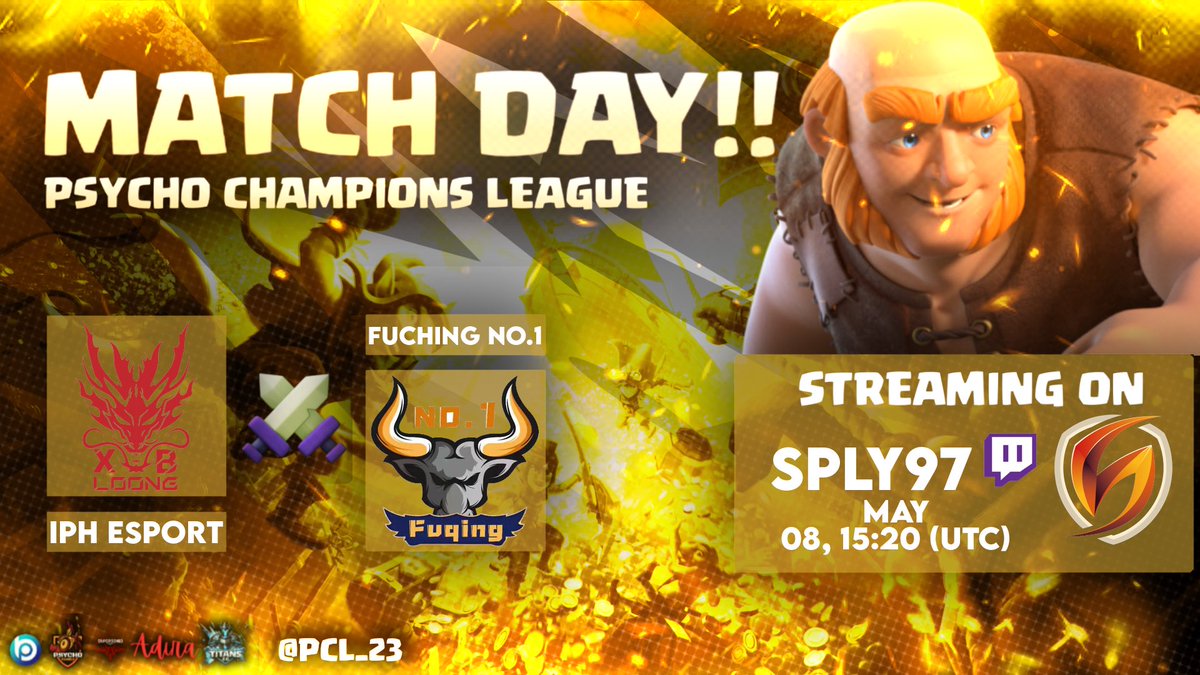 🔴 JUEVES

🥳 Traemos una guerraza entre la mejor competencia de china!

🏆 PCL Advanced - W2

⚔️ IPH Esport (XB Loong) 🆚 FChing N1

💪 Yo no me lo perdería!

17:10 🇪🇸 09:10 🇲🇽 12:10 🇦🇷
twitch.tv/sply97
