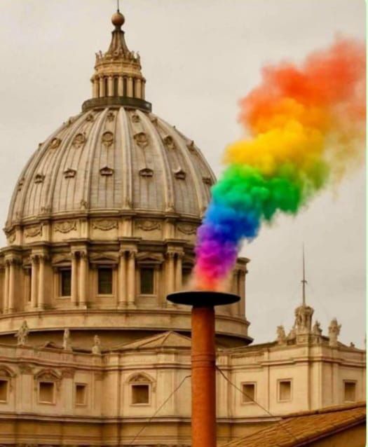 J.C. van der Beek (Kukulkan) (@globedoctor) on Twitter photo Namasté,
The Cardinals were undecided… until His Holiness <a href="/SnoopDogg/">Snoop Dogg</a> passed around the “holy herb.”
Suddenly: ✨white smoke✨Okeee now I Know 😄
#Conclave2025 #HolySmoke #PapalElection #PapalConclave #PapalConclave2025 #CatholicChurch #Vatican #SpiritualLeadership Namasté,
The Cardinals were undecided… until His Holiness <a href="/SnoopDogg/">Snoop Dogg</a> passed around the “holy herb.”
Suddenly: ✨white smoke✨Okeee now I Know 😄
#Conclave2025 #HolySmoke #PapalElection #PapalConclave #PapalConclave2025 #CatholicChurch #Vatican #SpiritualLeadership