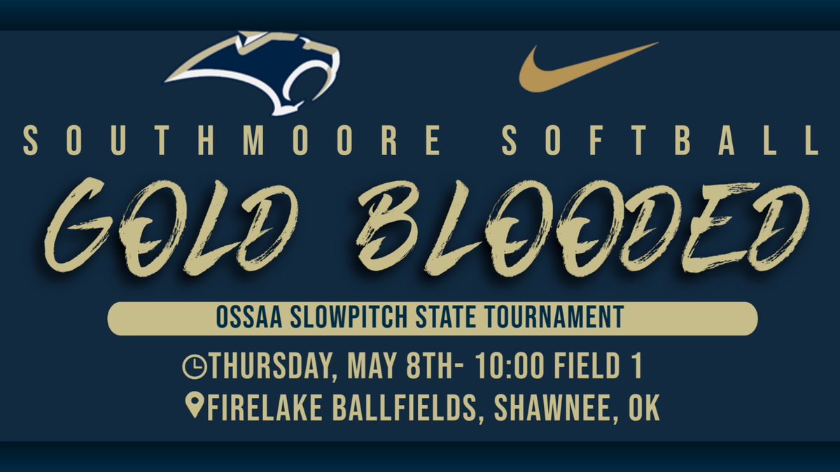 Good luck to <a href="/sabercatsb/">Southmoore Softball</a> in the State Tournament today!