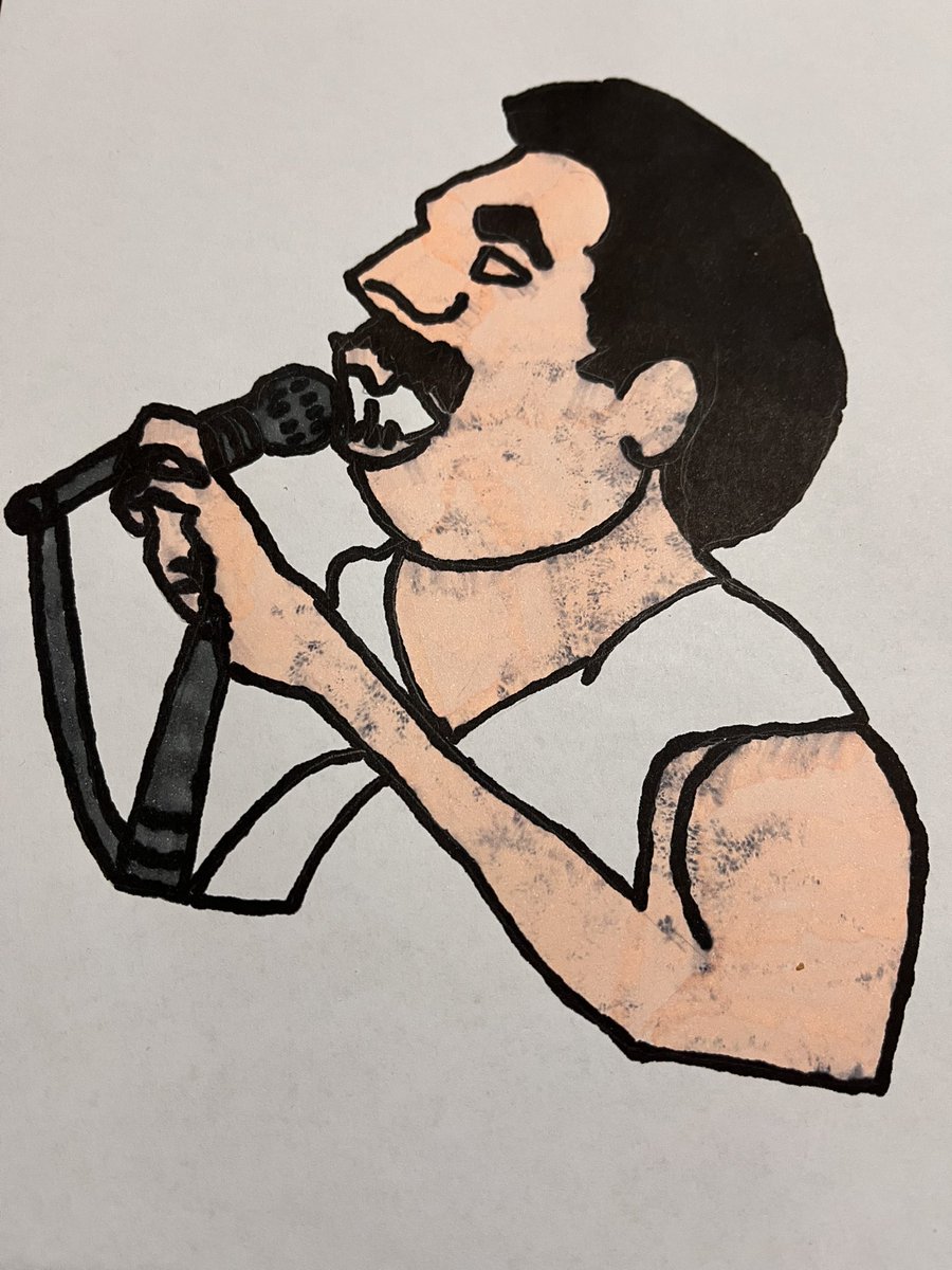 Drawing Freddie Mercury, Bohemian Rhapsody