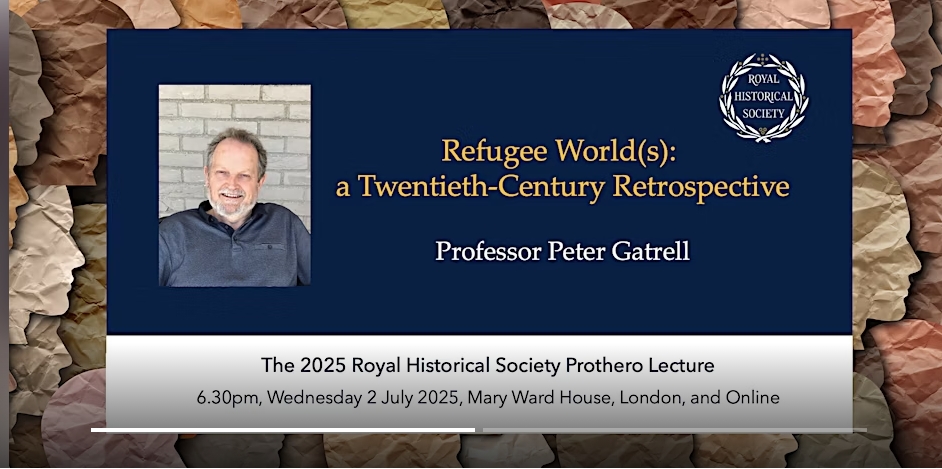 Paul V. Dudman (@paulvdudman) on Twitter photo Great to see peter Gatrell <a href="/PeterGatrell/">Peter Gatrell</a> will be giving the Royal Historical Society <a href="/RoyalHistSoc/">Royal Historical Society</a> Prothero Lecture on `Refugee World(s): a Twentieth-Century Retrospective' on Wed 2 July.
Details via: eventbrite.co.uk/e/refugee-worl… Great to see peter Gatrell <a href="/PeterGatrell/">Peter Gatrell</a> will be giving the Royal Historical Society <a href="/RoyalHistSoc/">Royal Historical Society</a> Prothero Lecture on `Refugee World(s): a Twentieth-Century Retrospective' on Wed 2 July.
Details via: eventbrite.co.uk/e/refugee-worl…
