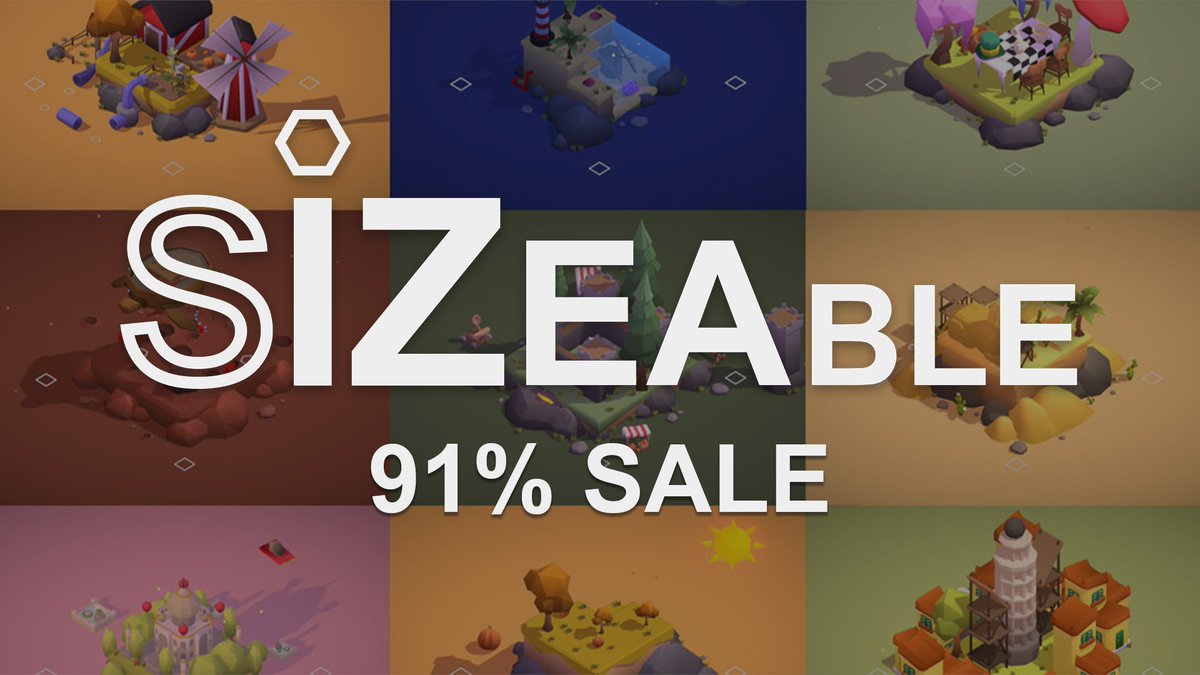 Sizeable is now on a 91% sale! That means a tiny price for a game with a BIG heart! ♥

Buy Sizeable here 👉 tinyurl.com/mww4pjfc

#Sizeable #indiegame #indiegames #Steam