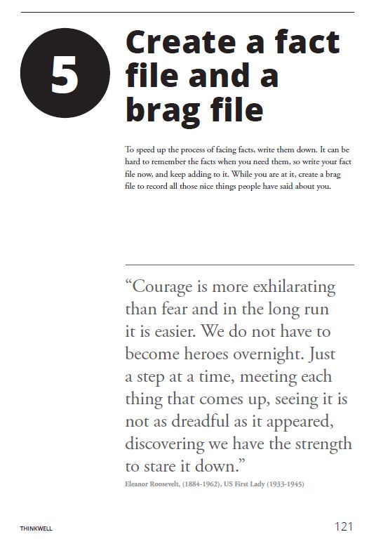 #ImposterSyndrome: Tip 5. Create a fact file. Make a list of facts and positives that you can use to counter your imposter doubts. When you are having an imposter moment you often can't remember the positives. So have them written down ready to go. From: buff.ly/2m9RArr