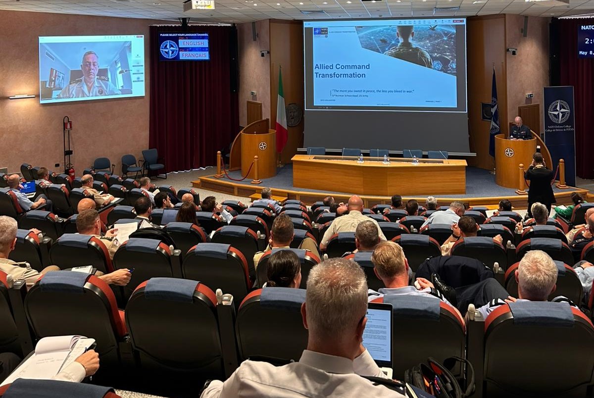 Great discussion with <a href="/NATO_DefCollege/">NATO Defense College</a>. 
Navigating complex threats requires future leaders who deeply understand new technologies &amp; their impact on military strategy [implied by discussion on MDO, Space, Innovation, EDTs] to ensure #NATO remains strong, coherent, credible. As