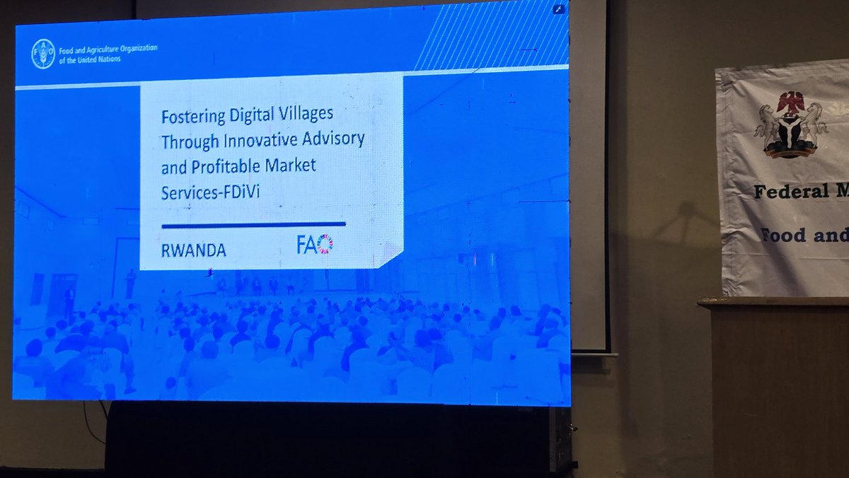kenloh's tweet photo. Lambert Ntagwabira from @FAORwanda just presented activities and experiences of the #FDIVI project during the #Nigeria #DVI Workshop
#FAODigitalVillagesInitiative #Digitalagriculture #Rwanda https://t.co/LbVVcfgwpT