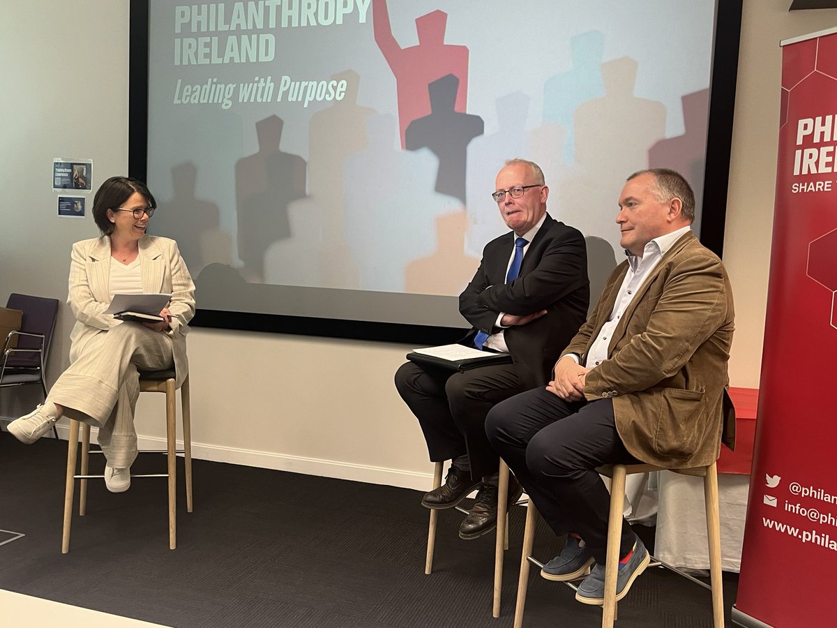 Fantastic to attend <a href="/PhilanthropyIE/">Philanthropy Ireland</a> launch of #Philanthropy Roadmap “a clear collective vision for courageous philanthropy”.