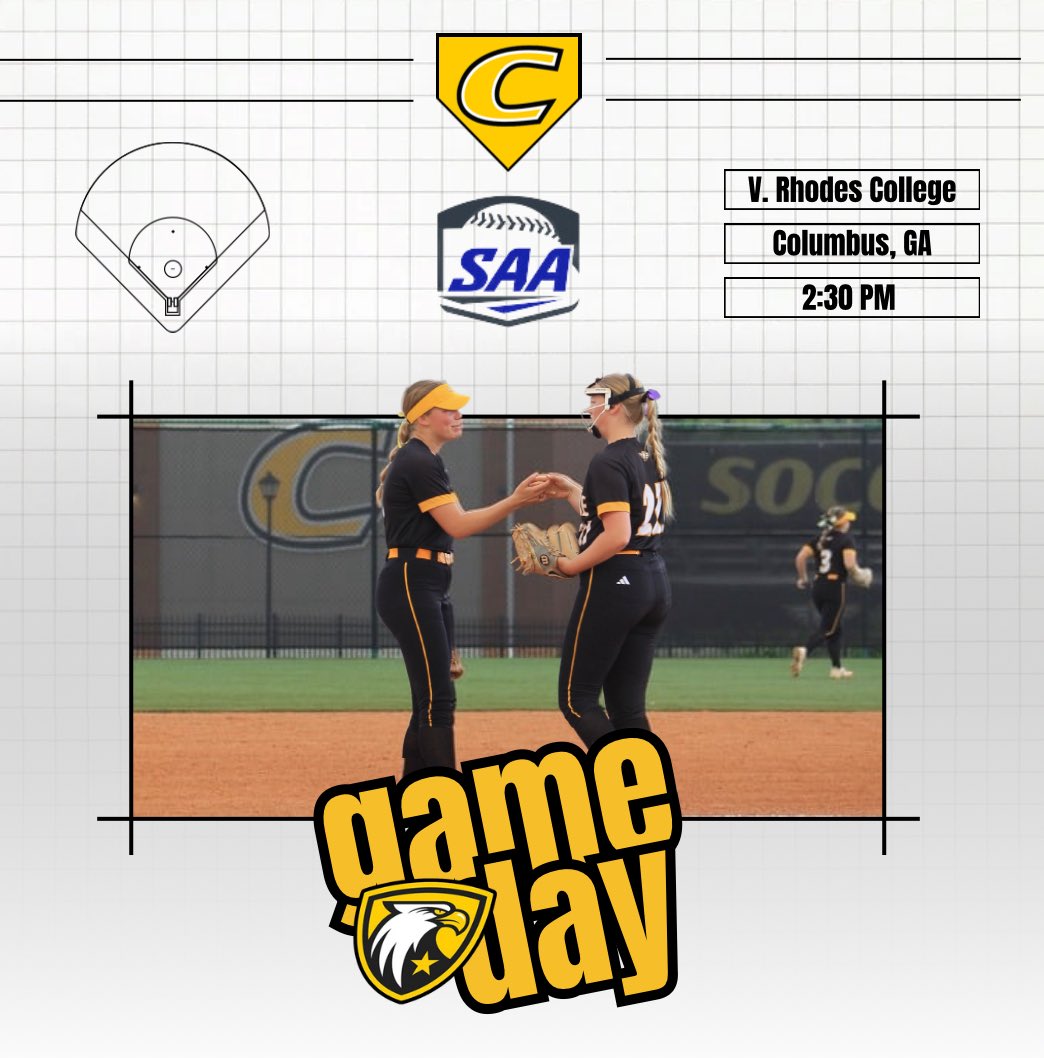 TOURNAMENT TIME🥎🦅 #RISEUP 
📍Columbus, GA
🆚 Rhodes College
⏰ 2:30 PM
📺 berryvikings.com/watch/?Live=71…