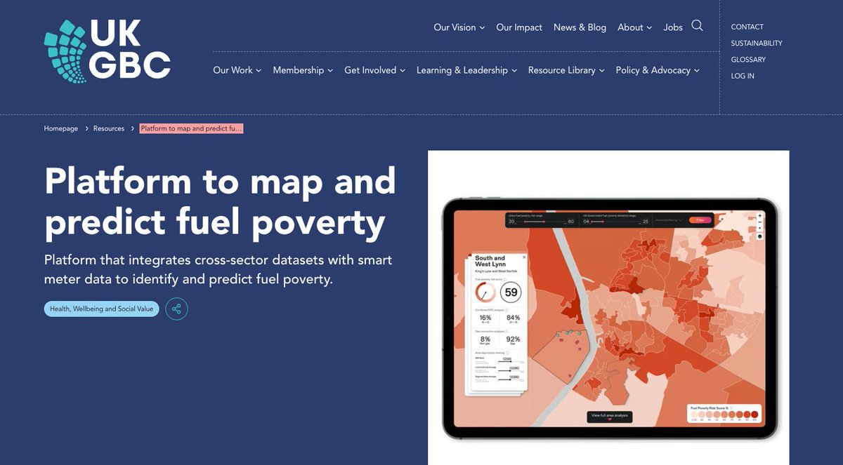 UrbanTide (@urbantide) on Twitter photo You can now find UrbanTide's AI-powered fuel poverty predictor, #uZero, featured in <a href="/UKGBC/">UK Green Building Council</a> 's solutions library! 👏 ukgbc.org/resources/plat… You can now find UrbanTide's AI-powered fuel poverty predictor, #uZero, featured in <a href="/UKGBC/">UK Green Building Council</a> 's solutions library! 👏 ukgbc.org/resources/plat…