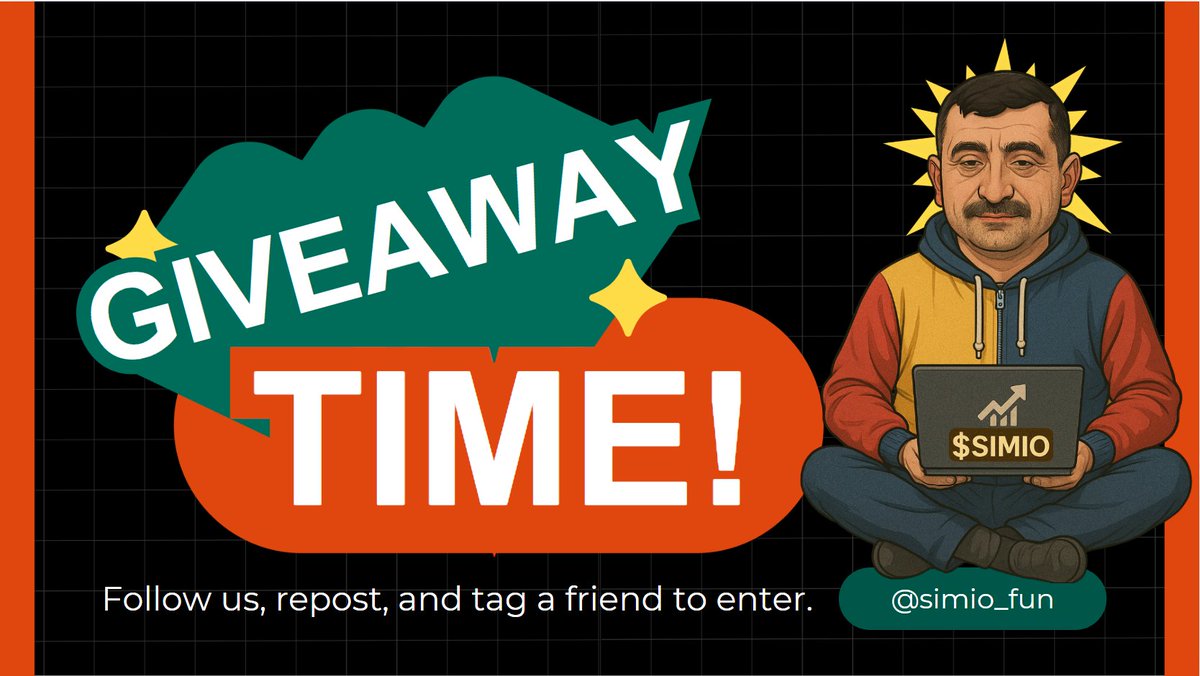 SIMIO_FUN's tweet image. 🎉 1,000,000 $SIMIO GIVEAWAY

Follow @SIMIO_FUN
RT + comment your SOL address ⛓️

🎯 Winner picked by ChatGPT after 100 RTs &amp;amp; 100 comments.

No promises. Just raffles.
🗳️ simio.fun
#SIMIO2025 #Giveaway #Solana #MemeCoin
