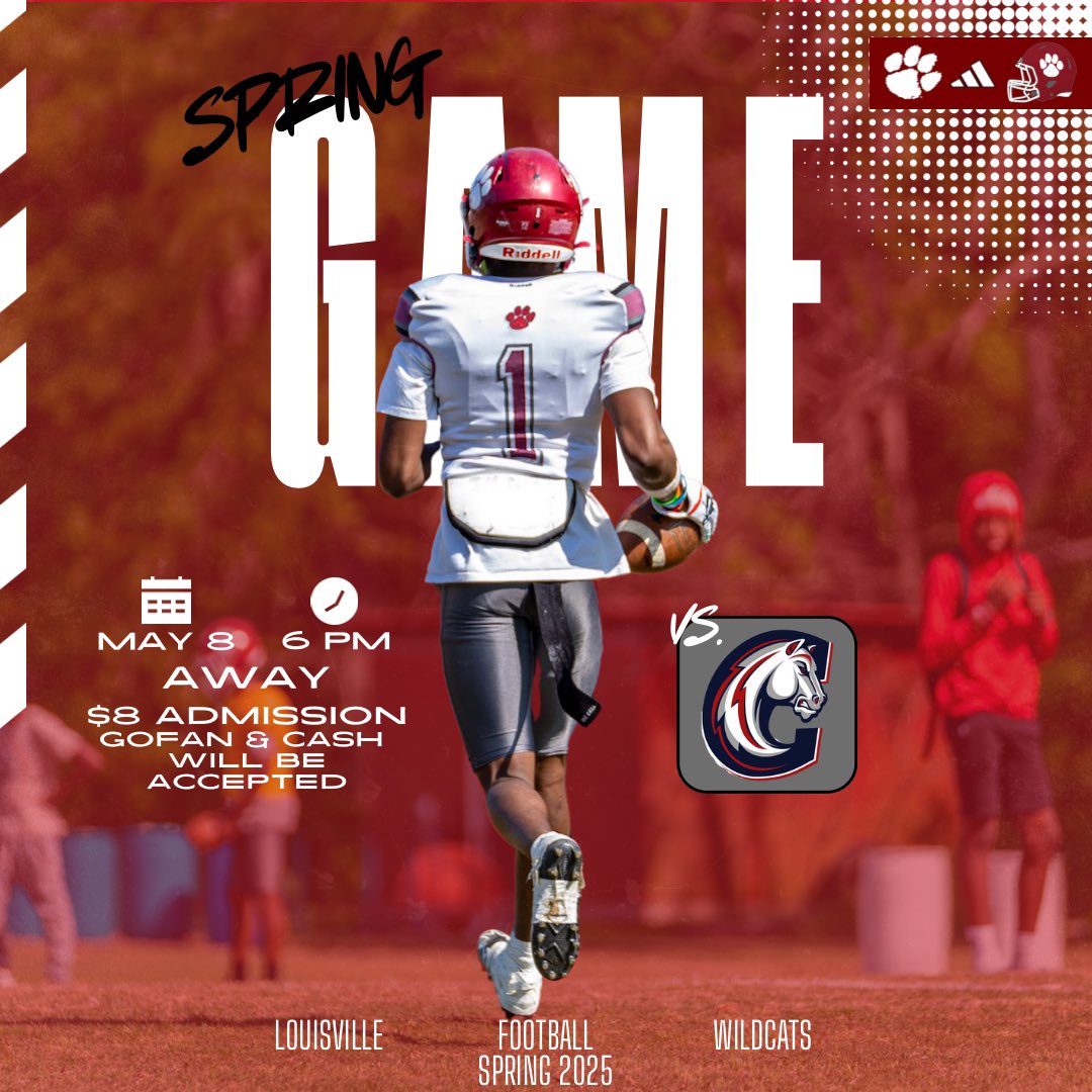 Louisville HS Football (@lhswildcats_fb) on Twitter photo 🏈 Thursday Night Football 🏈
🆚 : Choctaw County
📍: Ackerman, MS
🕥 : 6pm
🎟️ : $8 Admission (GoFan & Cash will be accepted) 🏈 Thursday Night Football 🏈
🆚 : Choctaw County
📍: Ackerman, MS
🕥 : 6pm
🎟️ : $8 Admission (GoFan & Cash will be accepted)