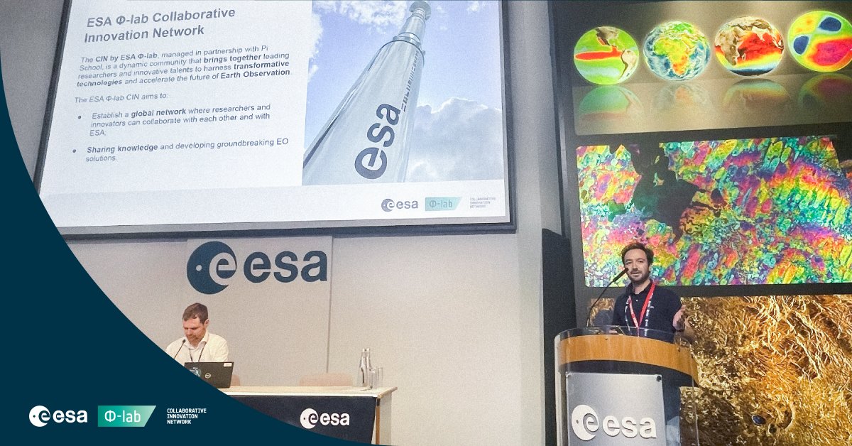ESAPhilabCIN's tweet image. 🛰 Yesterday at the ESA-NASA AI Foundation Models Workshop, Pi School’s @denocris  presented the CIN project — driving AI + EO innovation for real-world impact.

Big thanks to our ESA Φ-lab leads Chiara Cocchiara &amp;amp; Nicolas Longépé.
#CIN #AI4EO #EarthObservation #EO