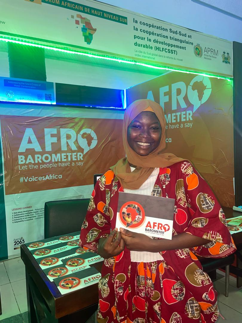 Afrobarometer (@afrobarometer) on Twitter photo Planning to attend the <a href="/APRMorg/">African Peer Review Mechanism (APRM)</a> Third Africa High-Level Forum in Freetown?
📍 Look out for the Afrobarometer exhibition booth!
We’ll be showcasing compelling data stories on youth, education, and migration from across the continent.
Let’s connect, share ideas, and explore how Planning to attend the <a href="/APRMorg/">African Peer Review Mechanism (APRM)</a> Third Africa High-Level Forum in Freetown?
📍 Look out for the Afrobarometer exhibition booth!
We’ll be showcasing compelling data stories on youth, education, and migration from across the continent.
Let’s connect, share ideas, and explore how