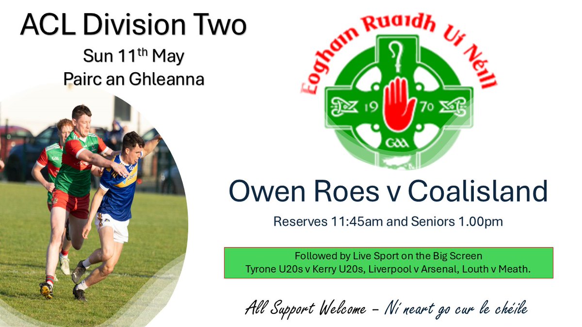 The ACL starts this Sunday. All support welcome.