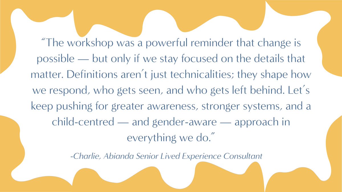 ABIANDA (@abianda1) on Twitter photo We headed to <a href="/ECPATUK/">Every Child Protected Against Trafficking 🧡</a>'s workshop on definitions of child trafficking on 24 April. We explored case studies that highlighted a significant issue: the difficulty in implementing the NRM during the early stages of exploitation. Read our reflections here tinyurl.com/k7wbcbhf
#NRM We headed to <a href="/ECPATUK/">Every Child Protected Against Trafficking 🧡</a>'s workshop on definitions of child trafficking on 24 April. We explored case studies that highlighted a significant issue: the difficulty in implementing the NRM during the early stages of exploitation. Read our reflections here tinyurl.com/k7wbcbhf
#NRM