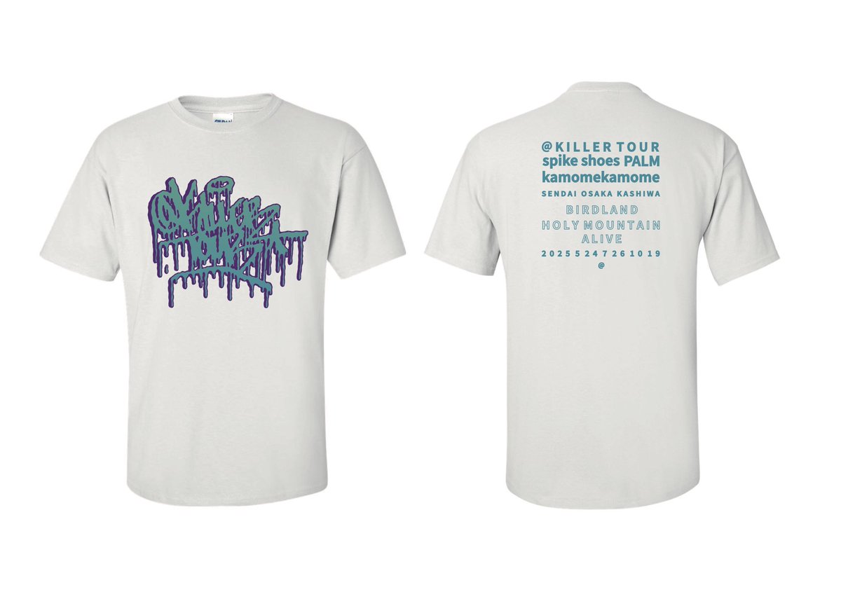 2週間後です🔪

@ KILLER TOUR 2025 仙台
"THE WAY OF THE DRAGON vol.59"

5/24(土) at SENDAI-BIRDLAND
O/S 17:30 18:00
A/D 3500 4000

-guest-
jualalai

-act-
spike shoes
PALM
kamomekamome

Ticket予約
sendai-birdland.stores.jp/?category_id=6…

PUTSデザインロゴの会場限定ツアーTシャツも販売します！