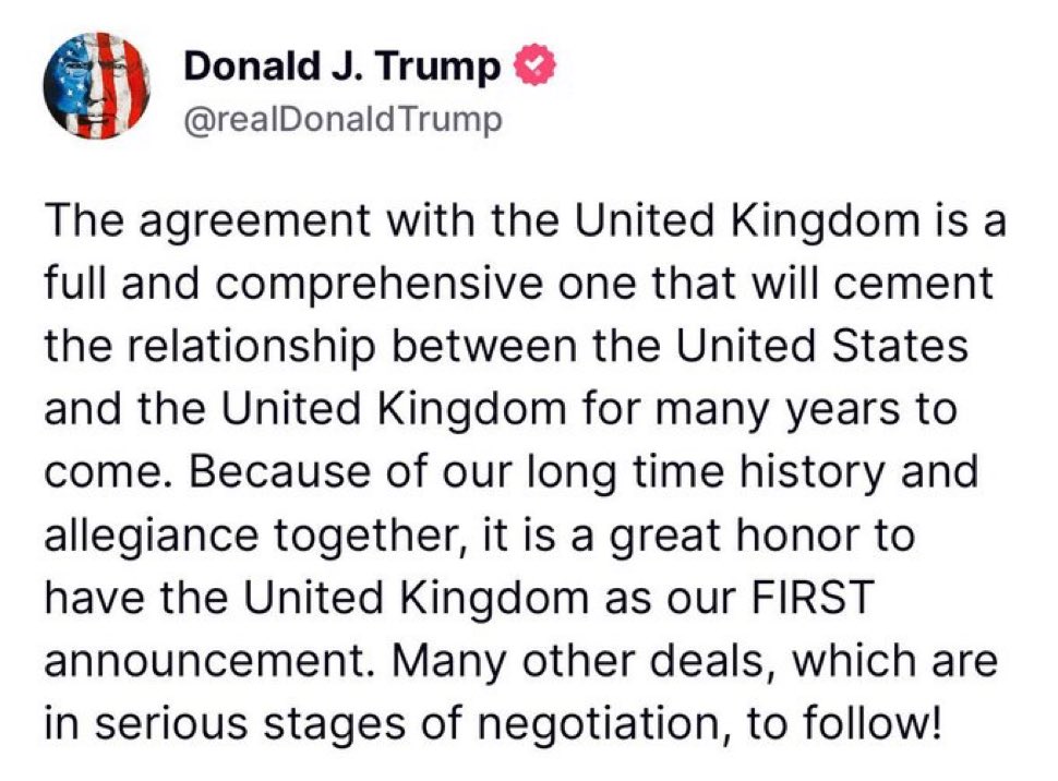 lol I was assured on TV two nights ago that the UK was forming alliances to oppose the United States. 😂😂