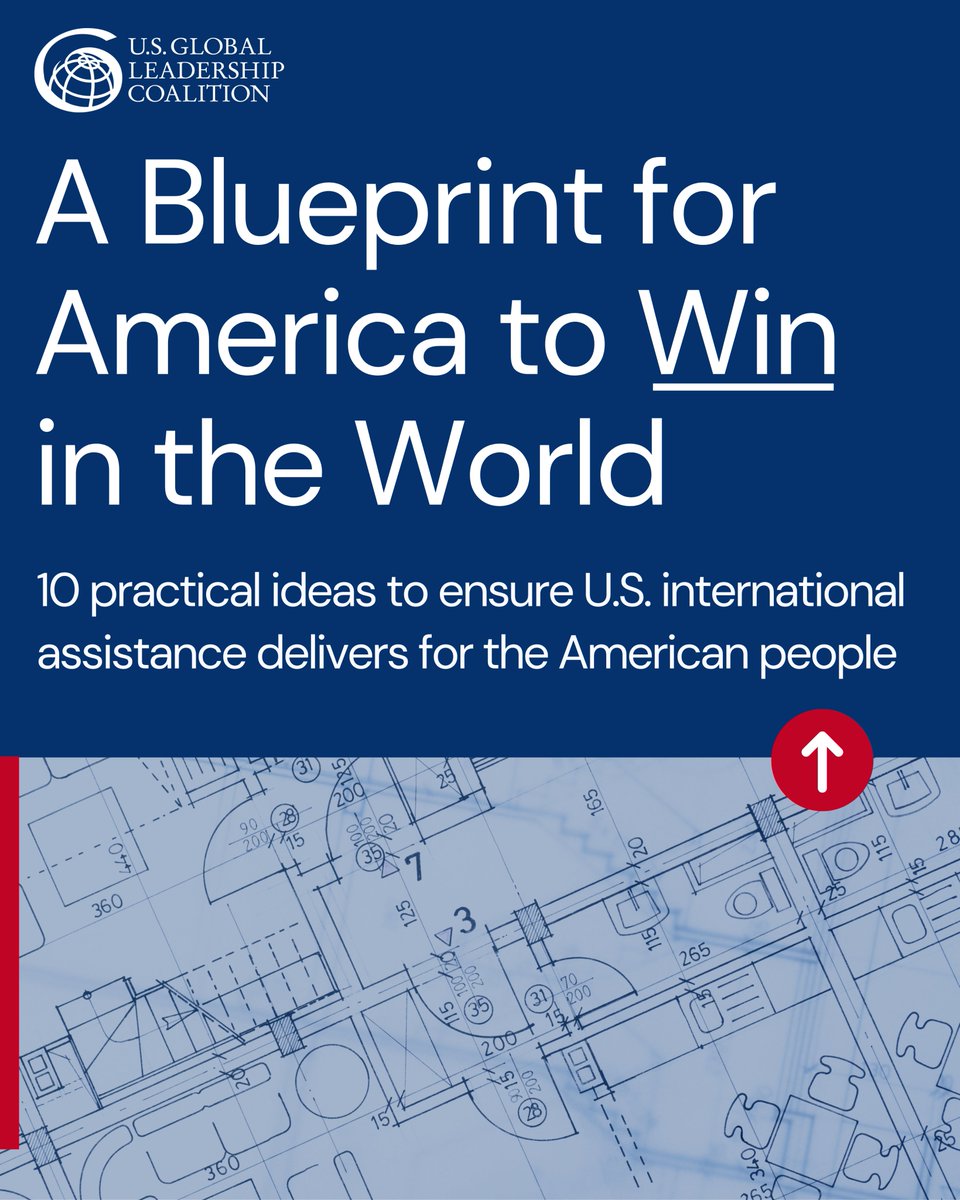 USGLC's tweet image. America's choice: Reform, not retreat. Our Blueprint offers a Peace Through Strength approach to outcompete rivals, while protecting and advancing American interests. 10 practical ideas to make international assistance work better for Americans. 🇺🇸💡👉usglc.org/blueprint2025w…