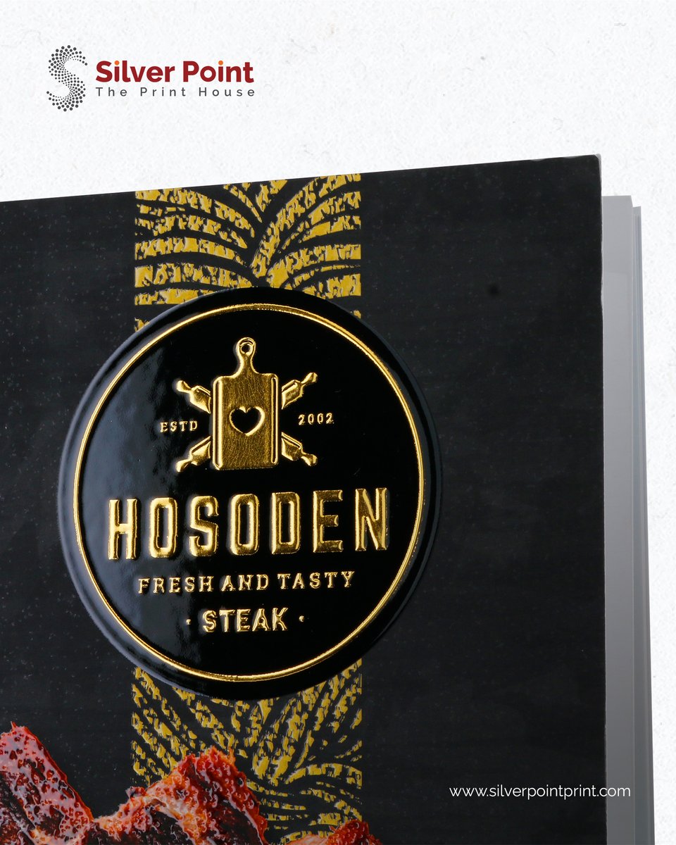 silverpointdxb's tweet image. Elevate every dining experience with the artful expertise of shiny UV and foiling.
قم بترقية كل تجربة تناول طعام مع الخبرة الفنية في الأشعة فوق البنفسجية اللامعة والرقائق المعدنية.
#menu #menudesign #custommenu #CustomMenuDesign #luxurydining #uvprinting #foiling #3D #uae