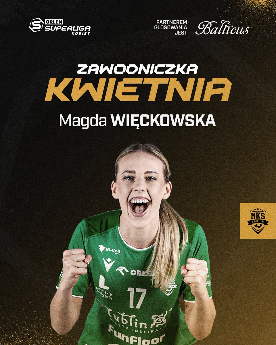 ORLEN Superliga Kobiet (@slkobiet) on Twitter photo Kwiecień należał do niej! 👑 Magda Więckowska! 😎 Gratulacje! 👏
Partnerem tytułu jest <a href="/balticuswatches/">balticuswatches</a> ⌚
ℹ️ superligakobiet.pl/magda-wieckows… Kwiecień należał do niej! 👑 Magda Więckowska! 😎 Gratulacje! 👏
Partnerem tytułu jest <a href="/balticuswatches/">balticuswatches</a> ⌚
ℹ️ superligakobiet.pl/magda-wieckows…
