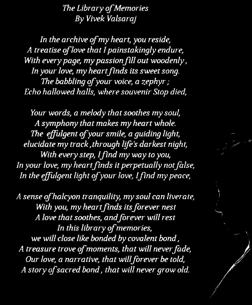 itsvalsaraj's tweet photo. Poem by me #poem #literallytrue #authorssuportingauthors #AuthorsOfTwitter #VivekValsarajpoetry https://t.co/LHALgRrbtP